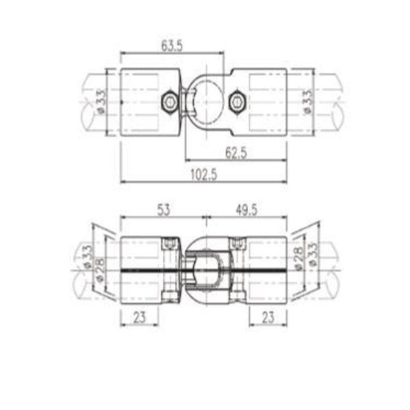 Angle External Clamping Joint A-007C