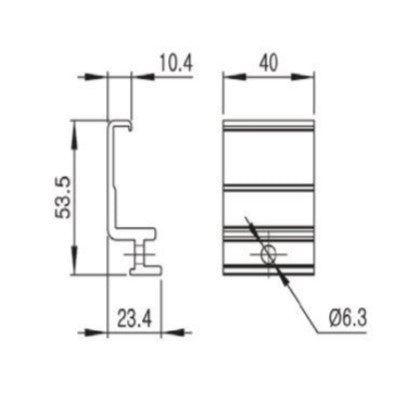 Holder for braking roll ACY-303B