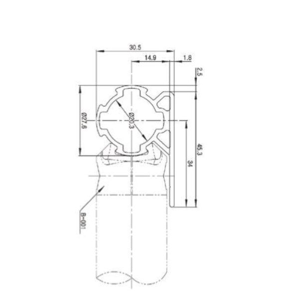 Plat top Pipe ALF2812SA