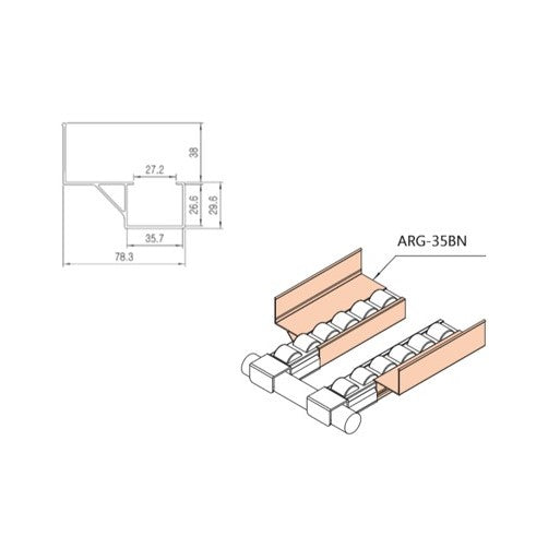 Serie 35 Lateral Guide ARG-35BN