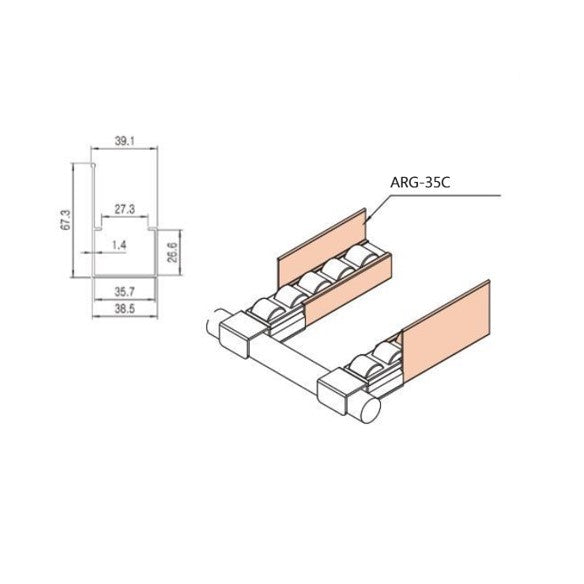 Serie 35 Lateral Guide ARG-35C