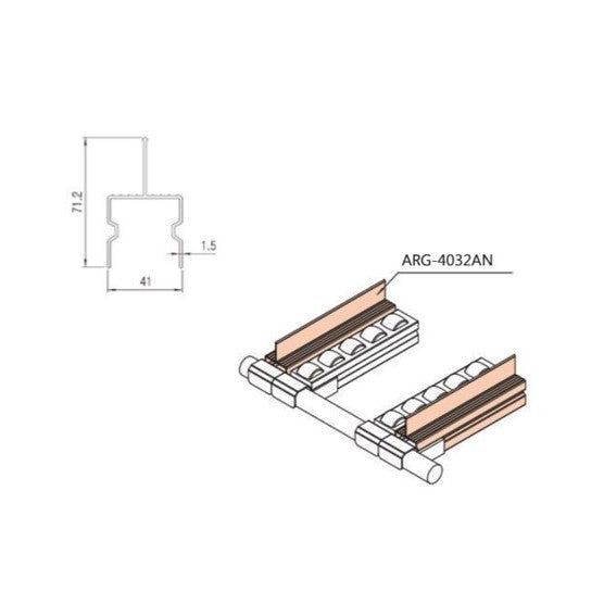 Serie 40 Lateral Guide ARG-4032AN