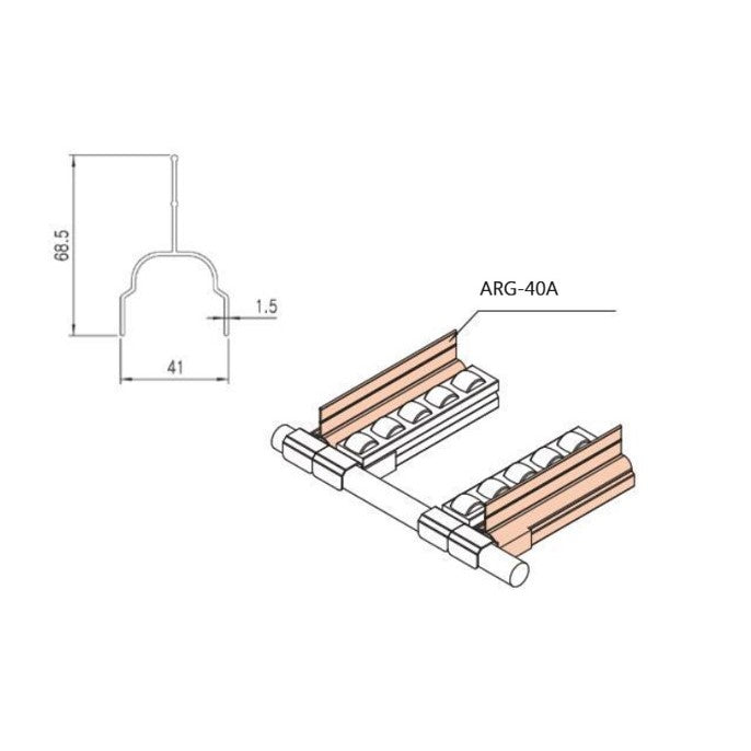 Serie 40 Lateral Guide ARG-40A