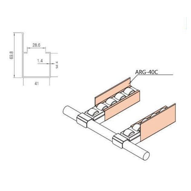 Serie 40 Lateral Guide ARG-40C