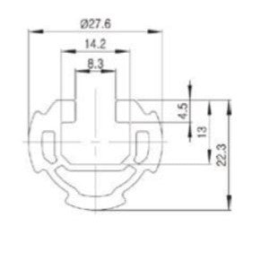 One Slot Pipe AT2829SP