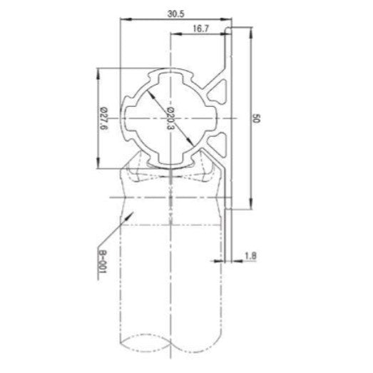 Flat top Pipe ATF2812SP