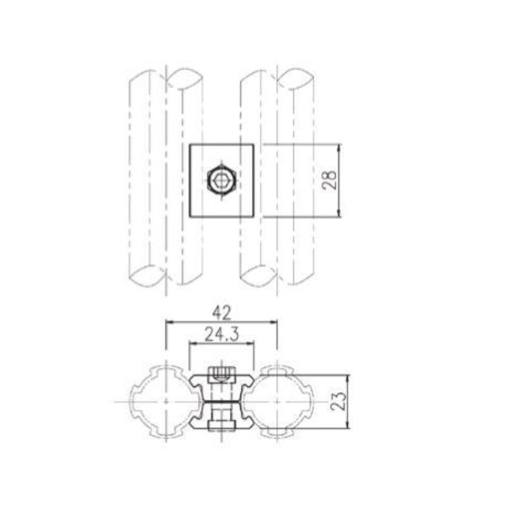 Parallel Internal Clamping Joint B-008