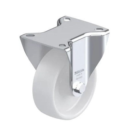 Fixed wheel with mounting plate B-PO 100G