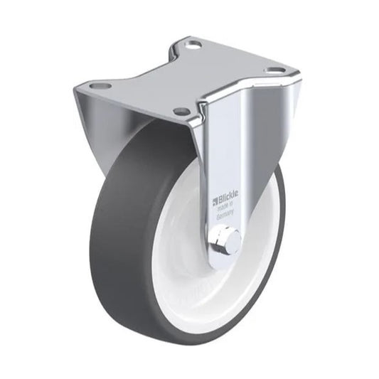 Fixed wheel with mounting plate B-POTH 125K