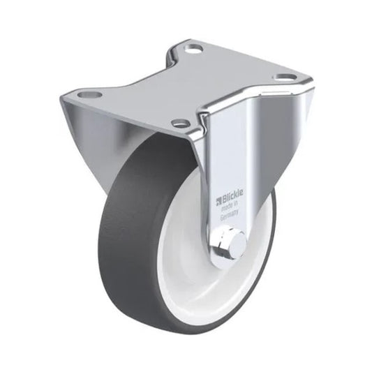 Fixed wheel with mounting plate B-POTH 160K