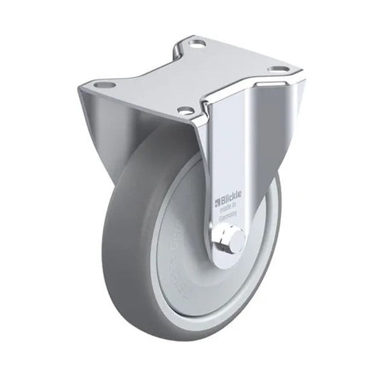 Fixed wheel with mounting plate B-TPA 127K-FK