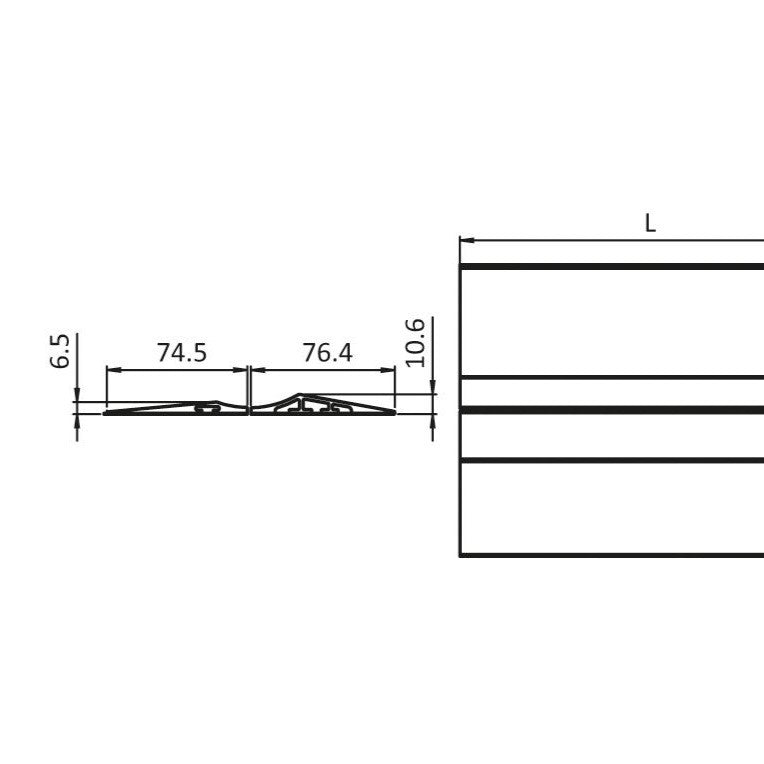 Parking Rail Flat - High 1200 mm