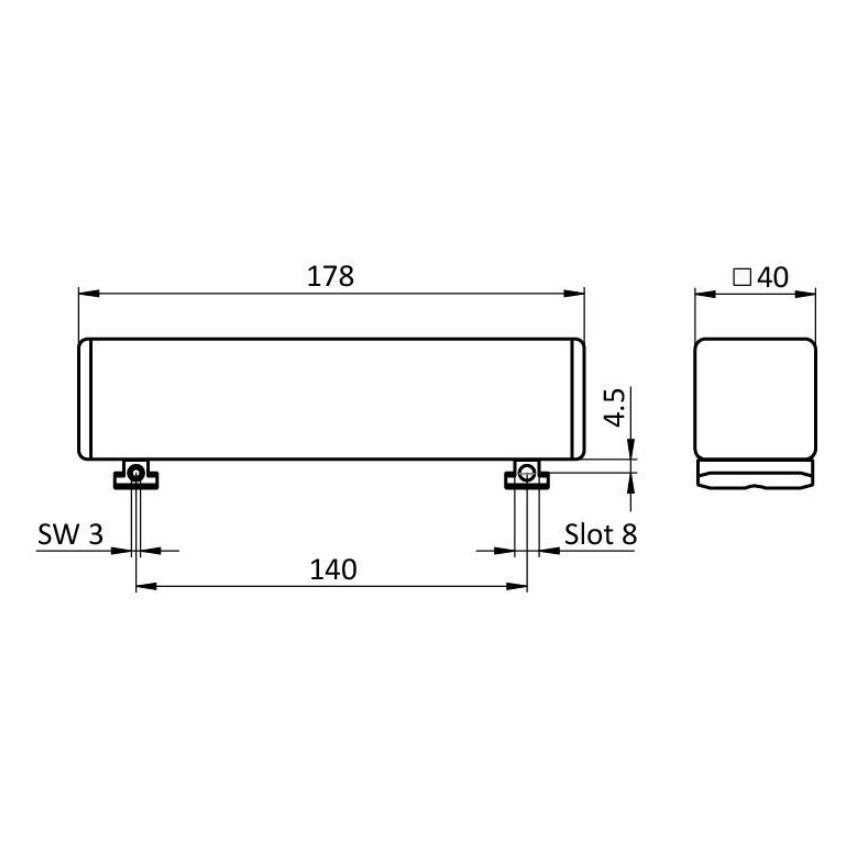 Adjustable Caster End Stop for Guiding Rail FIFO