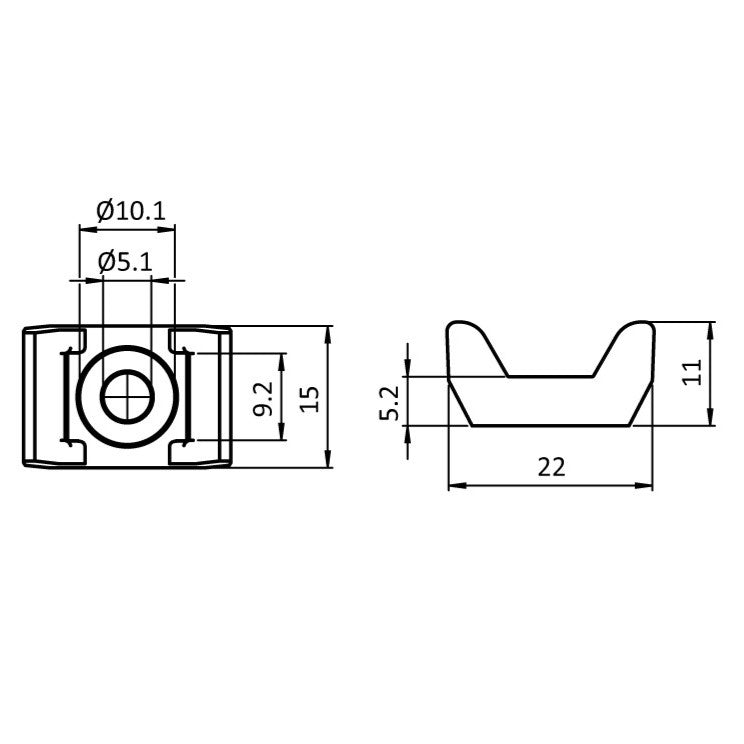 Cable binding block FA-093059