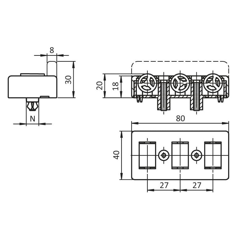 Roller Element, Screw-on Version FA-09309304