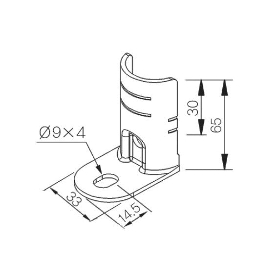 Flat Surface Joint G-104 BK