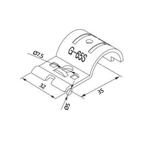 Mounting Bracket Fence G-65S WZ