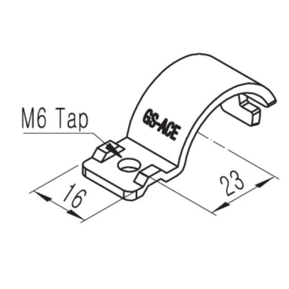 Label strip holder GAP-58