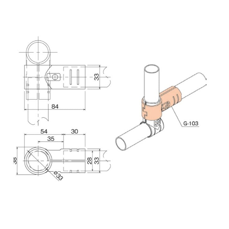 Set of Attachment Joints GA-103