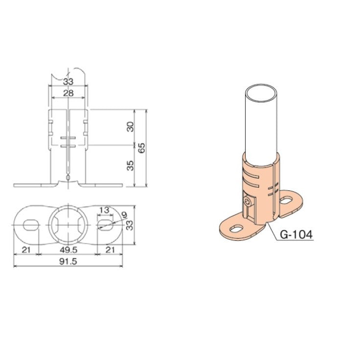 Set of Flat Surface Joint GA-104