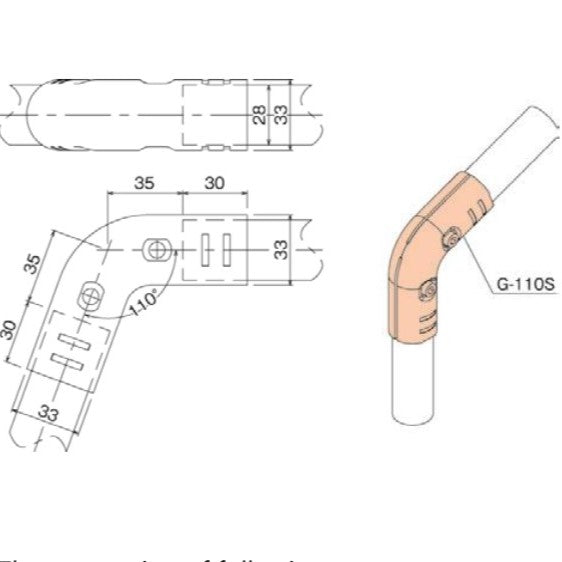 Set of Angle Joints GA-110S WZ