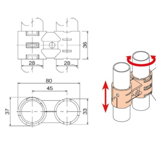 Set of Rotary Joints GA-17S WZ