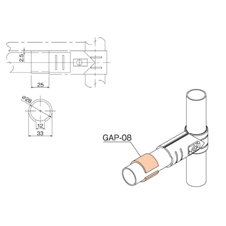 Pipe Clip GAP-08-B