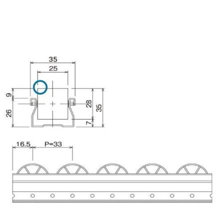 Series 35 Roller Track GP-3533B
