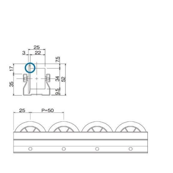 Series 40 Roller Track GP-4050C