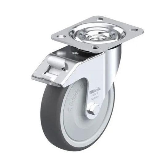 Castor wheels with heavy-duty brackets L-PATH 125K-FI-FK