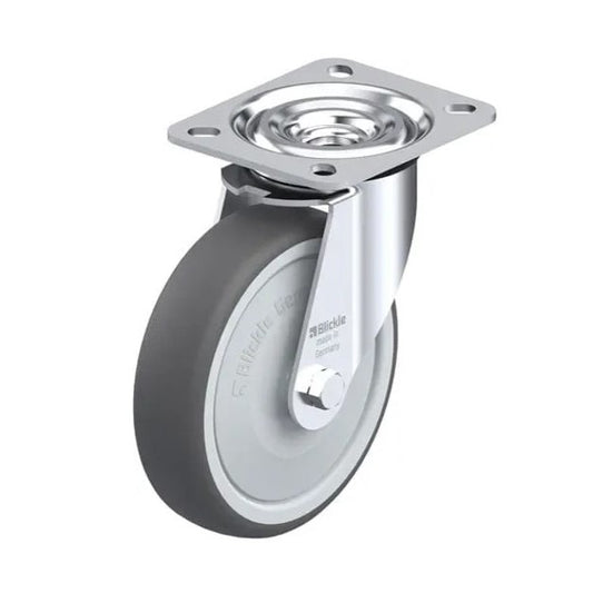 Castor wheels with heavy-duty brackets L-PATH 125K-FK