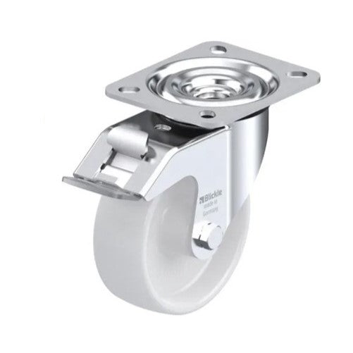 Castor with mounting plate L-PO 100G-FI