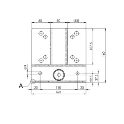 T-konsol 45x45 MC-BPI