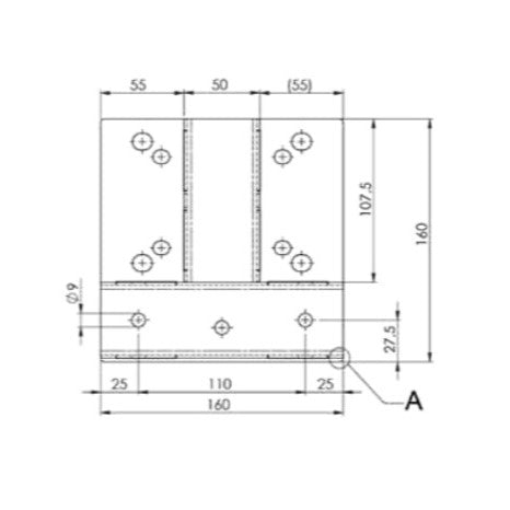 T-konsol 45x45 MC-BPIO