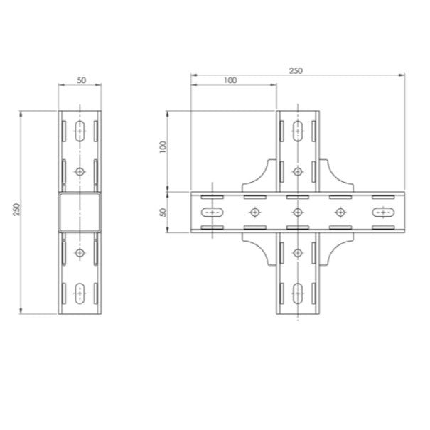 Double T-Joint MC4-4T