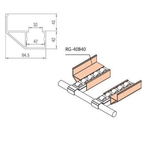 Serie 40 Lateral Guide RG-40B40