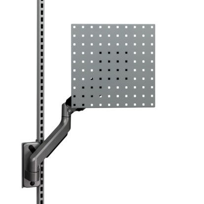 Verktygstavla - Perforerad Panel Grå inkl Gasfjäderarm HD