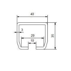 C-Track Running Rail CS-CS 6