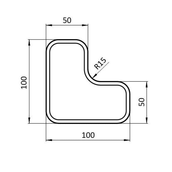 Golvmarkering L-form Extra Strong 50 - FA-0210HL05012