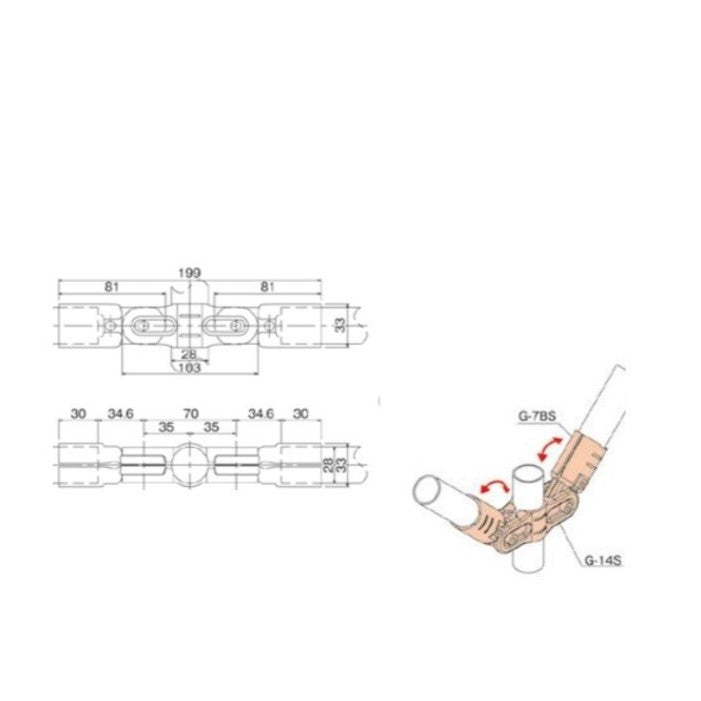 Set of Swivel Joints GA-14S