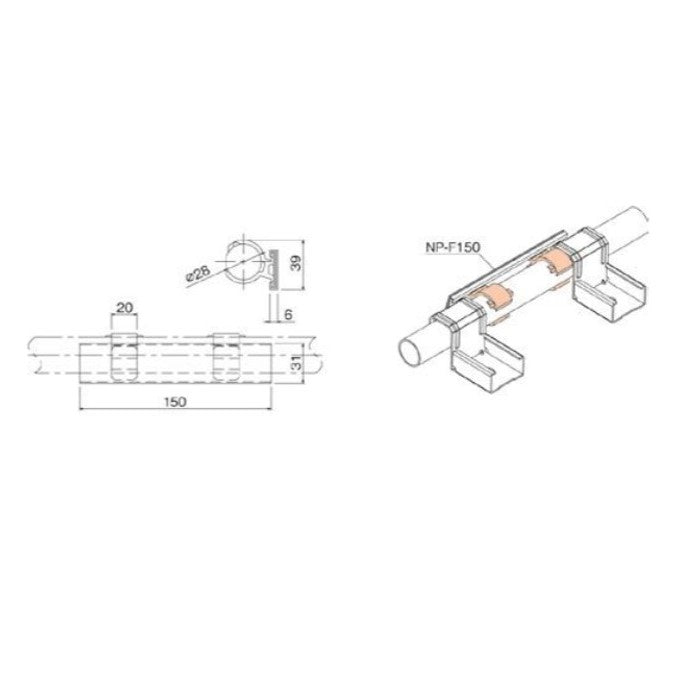 Label strip holder GAP-58