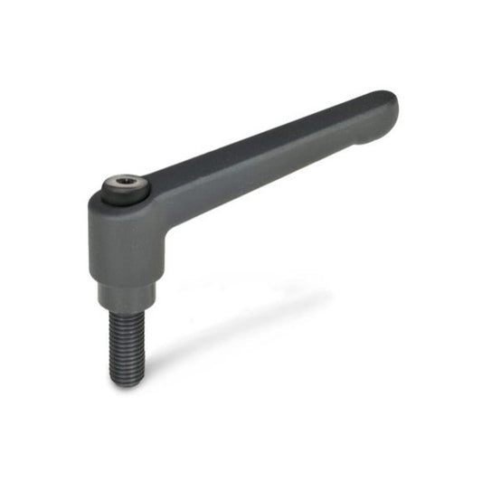 Ställbar låsspak med utvändig gänga GN300 S63-M6X32