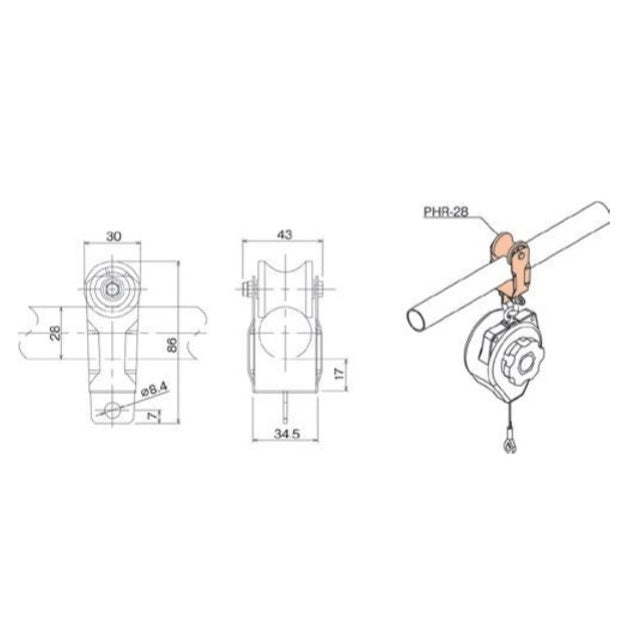 Tool trolley for pipe PHR-28
