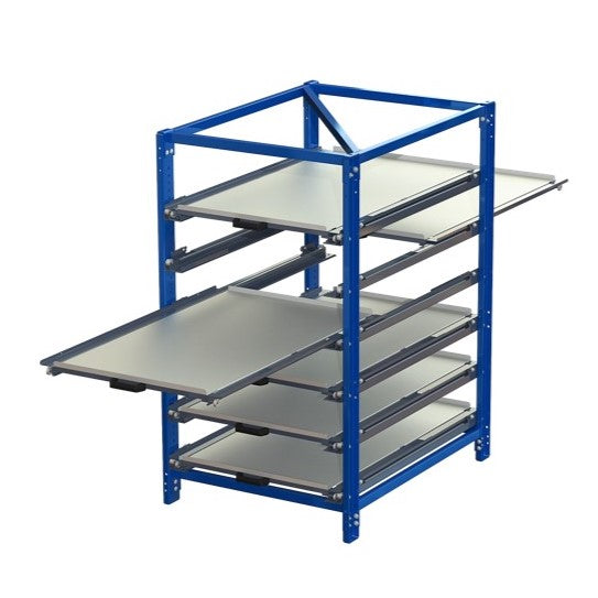 Industrial bureau with 3 shelves and pull-out 70% 200kg S22-113-0