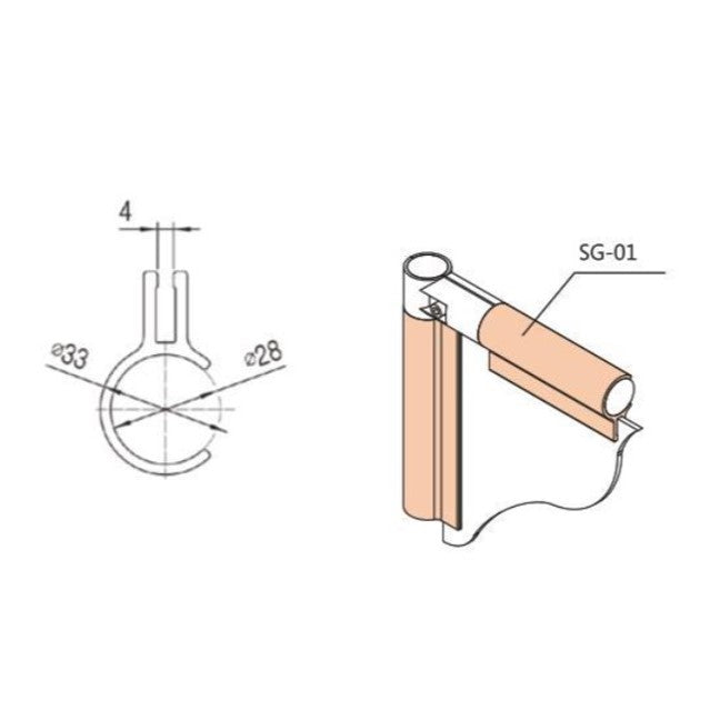Clamping Strip for panel material SG-01